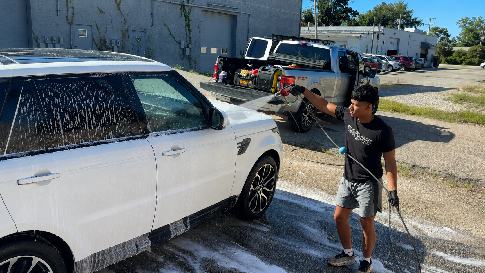 DetailCraft detailing a customer vehicle